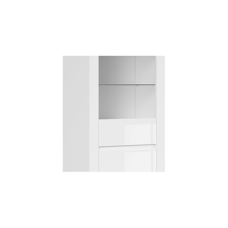 Witryna Holten 1W1D Black Red White