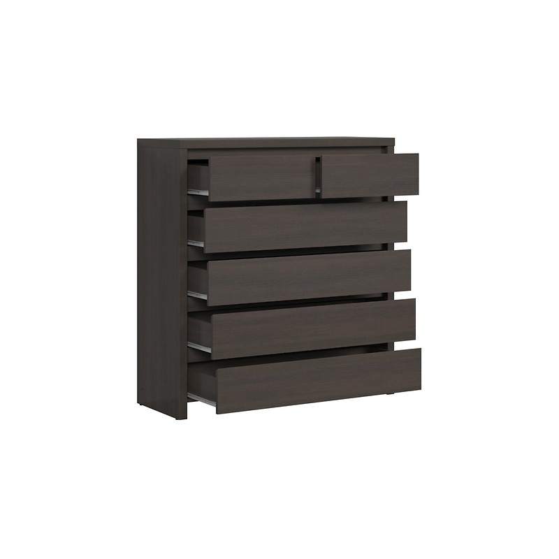 Komoda Kaspian KOM6S Black Red White