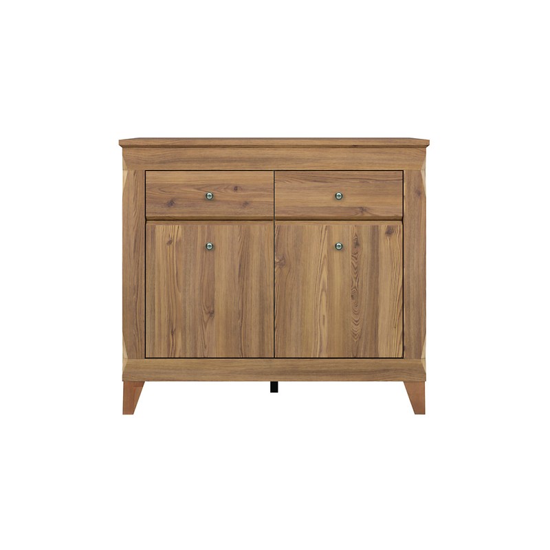 Komoda KOM2D2S Bergen Black Red White