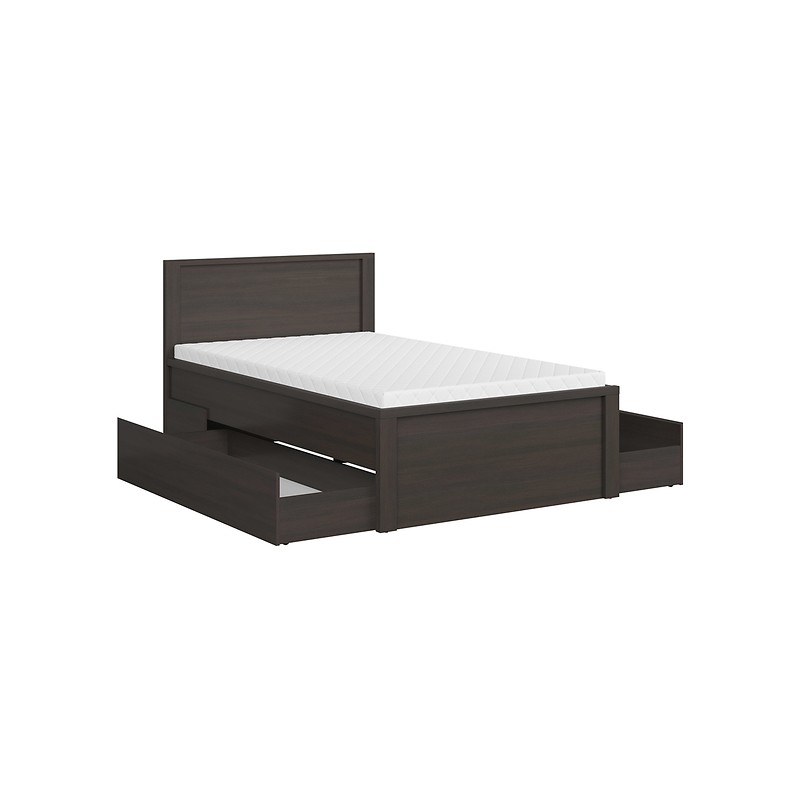 Łóżko 120 Kaspian Black Red White