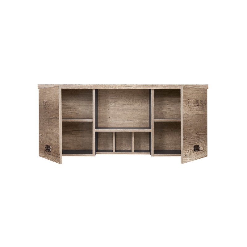 Szafka wisząca SFW2D Malcolm Black Red White