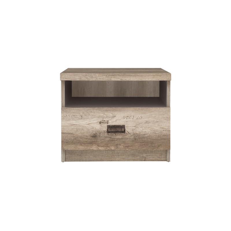 Szafka nocna KOM1S Malcolm Black Red White