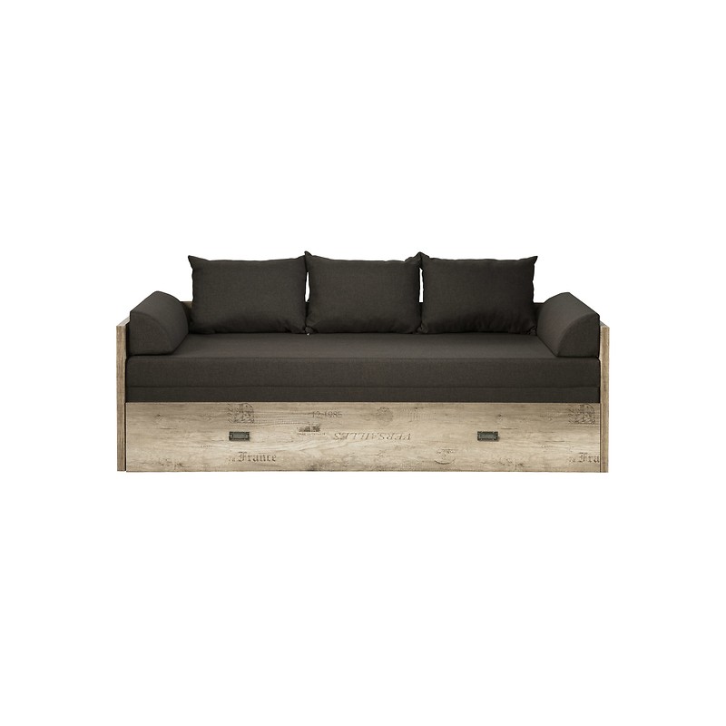 Łóżko 80/160 LOZ/80/160 Malcolm Black Red White