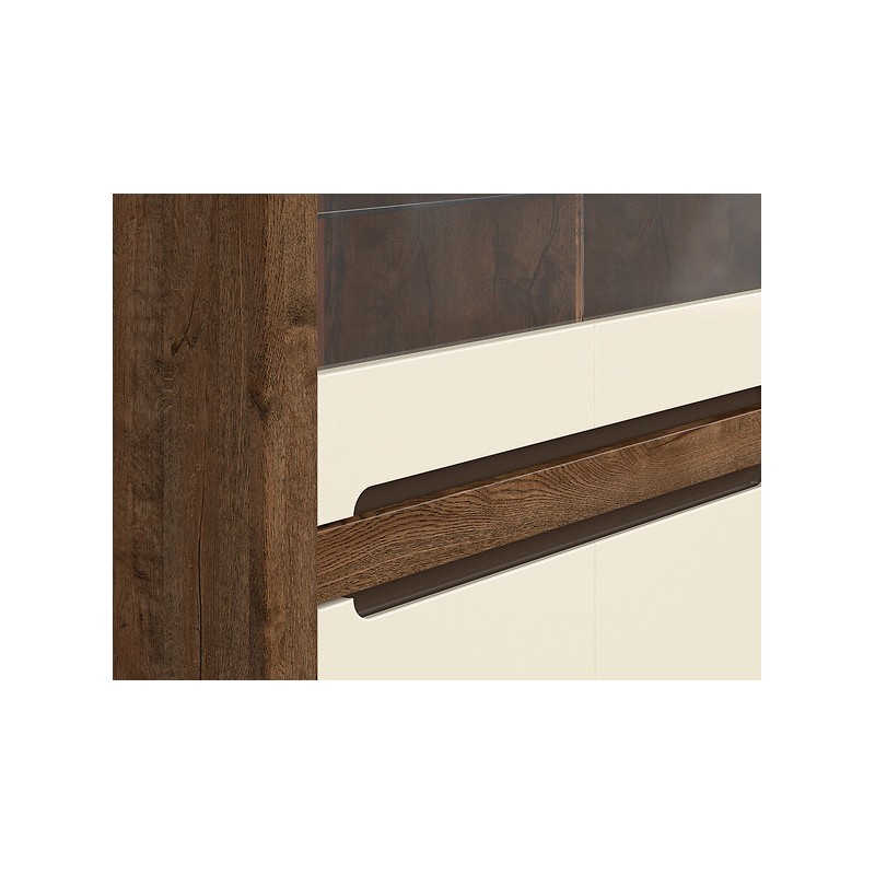 Witryna Ruso REG2W2D Black Red White