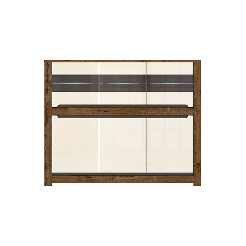 Witryna Ruso KOM3W3D Black Red White