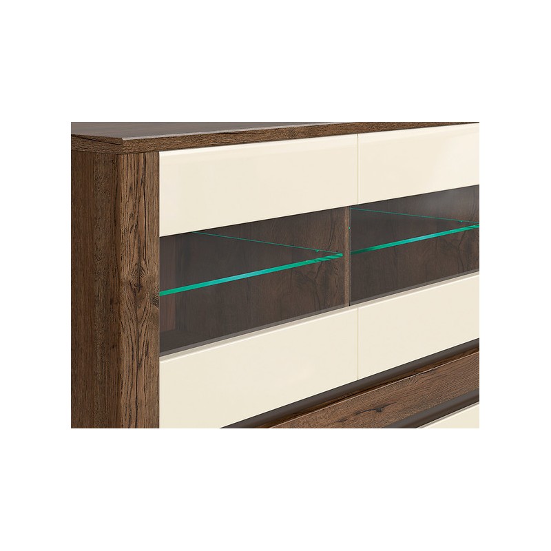 Witryna Ruso KOM3W3D Black Red White