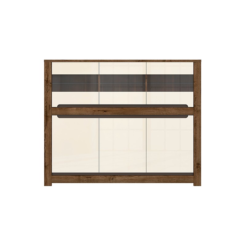 Witryna Ruso KOM3W3D Black Red White