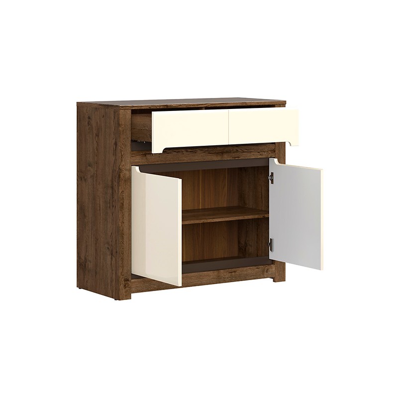 Komoda Ruso KOM2D2S Black Red White