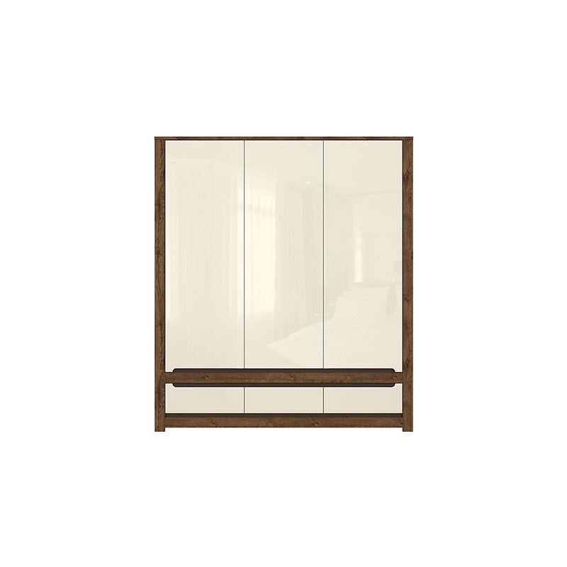 Szafa Ruso SZF3D3S Black Red White