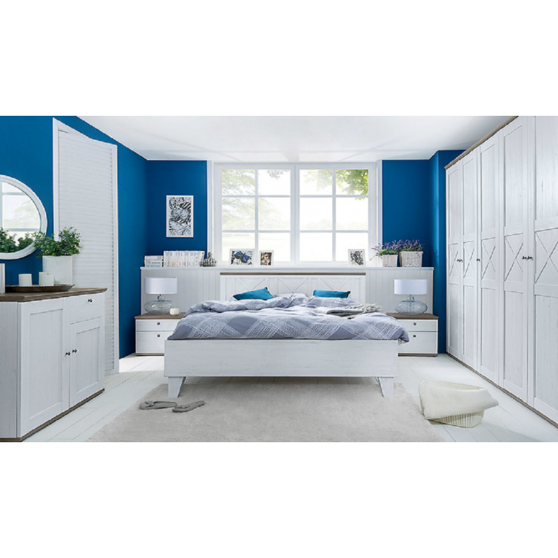 Szafka nocna Stockholm KOM2S/5/5 Black Red White