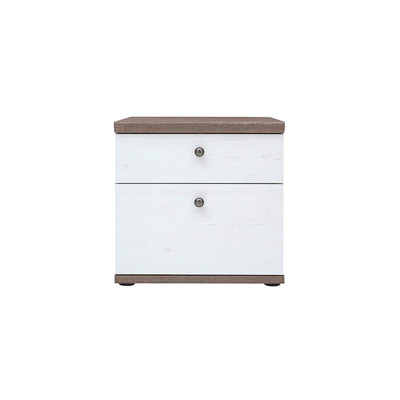 Szafka nocna Stockholm KOM2S/5/5 Black Red White