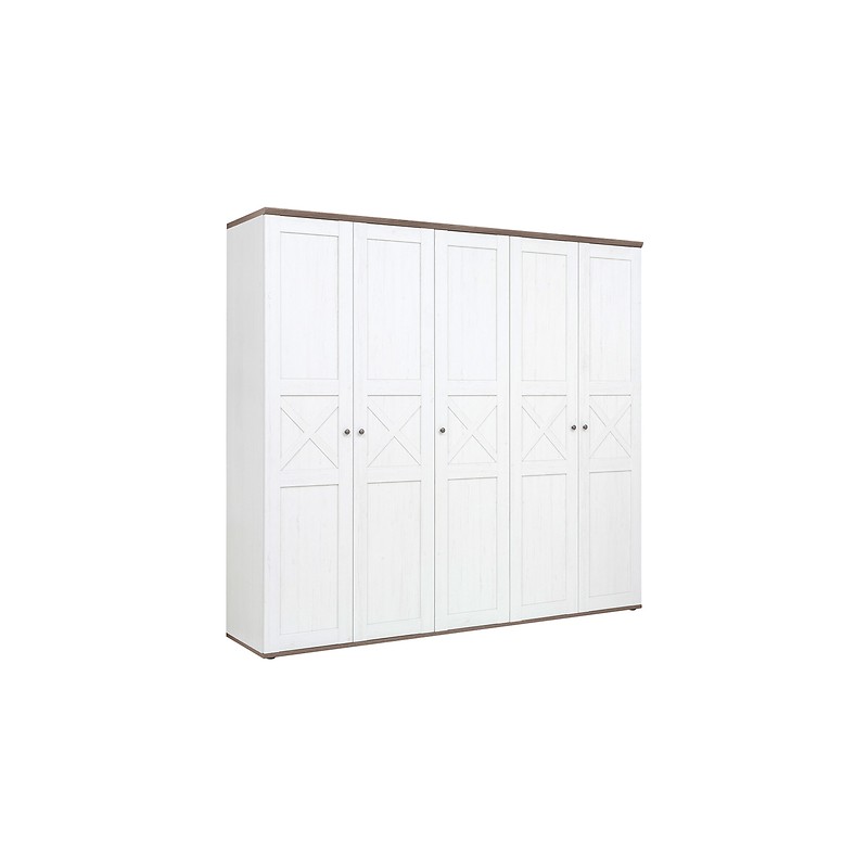 Szafa Stockholm SZF5D/23/24 Black Red White