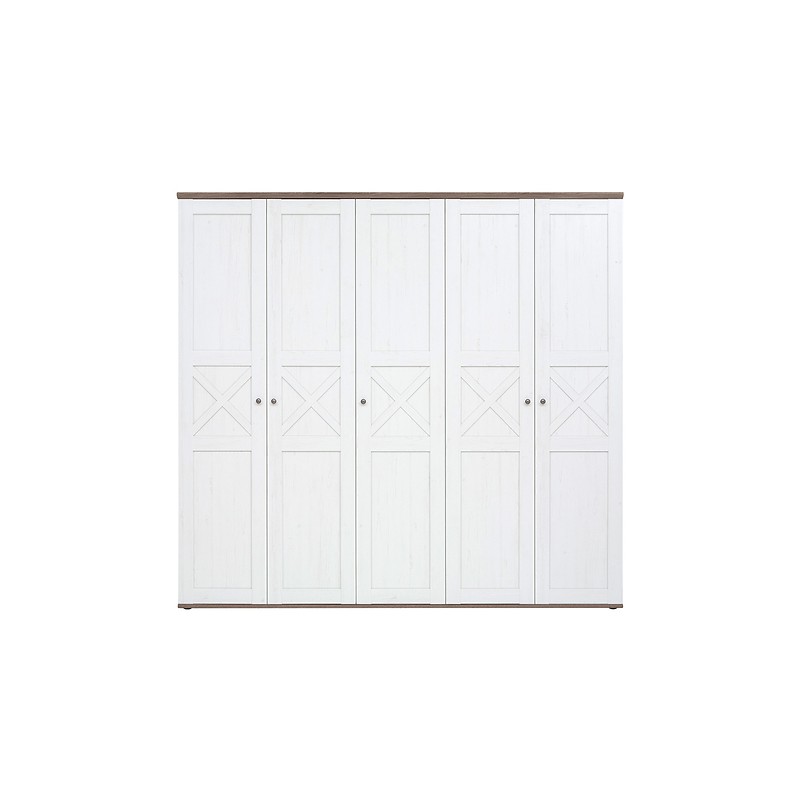 Szafa Stockholm SZF5D/23/24 Black Red White