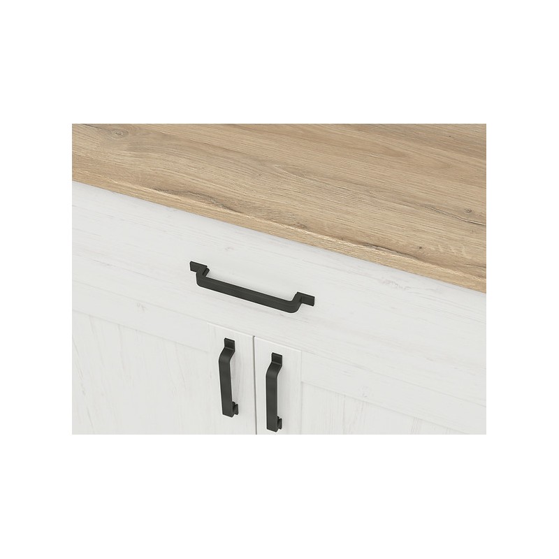 Komoda Loksa KOM2D1S Black Red White