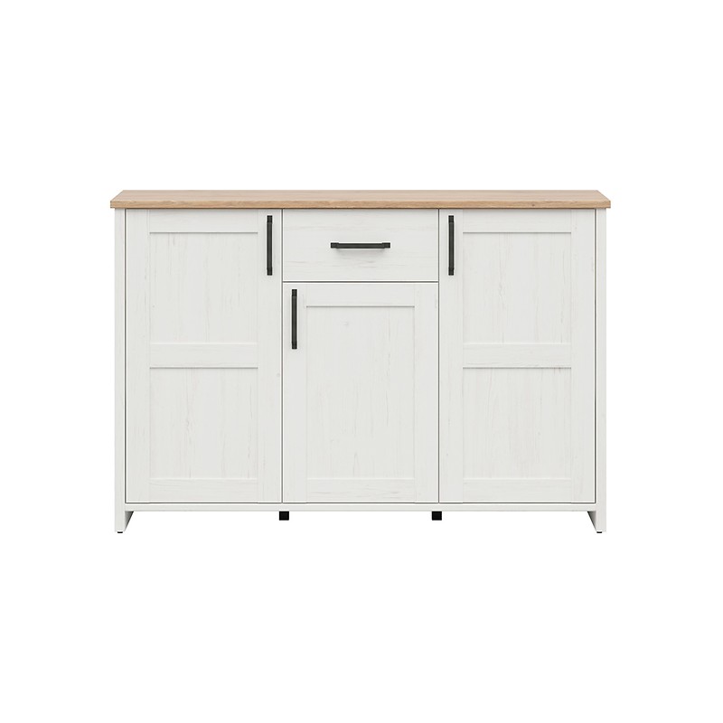 Komoda Loksa KOM3D1S Black Red White