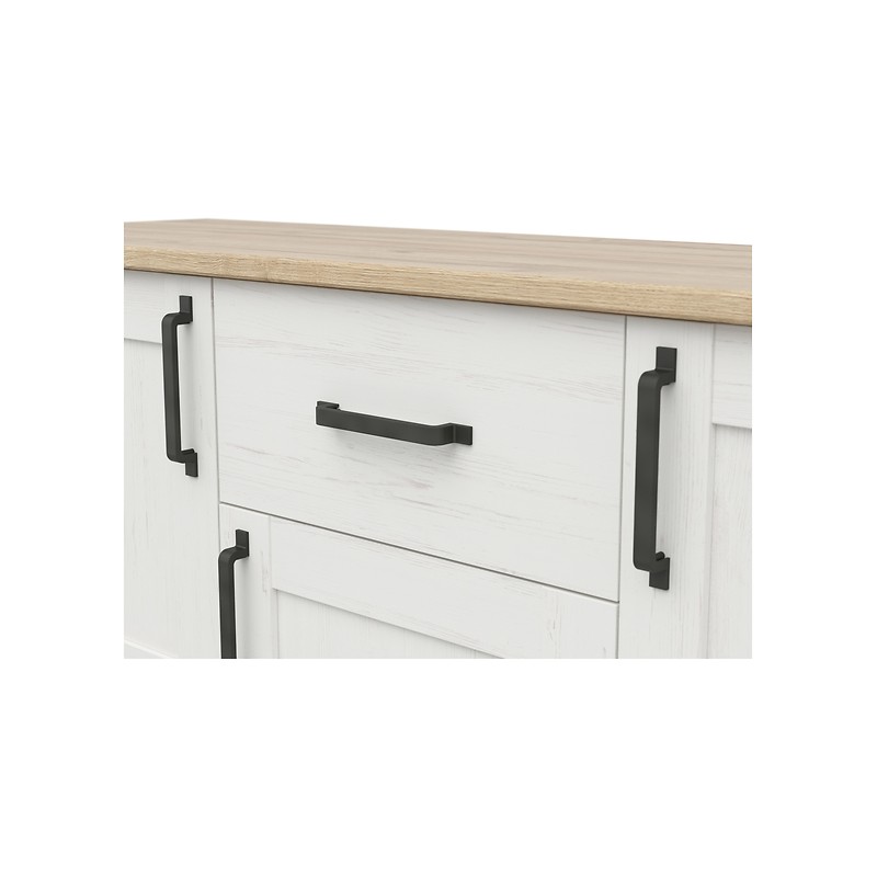 Komoda Loksa KOM3D1S Black Red White