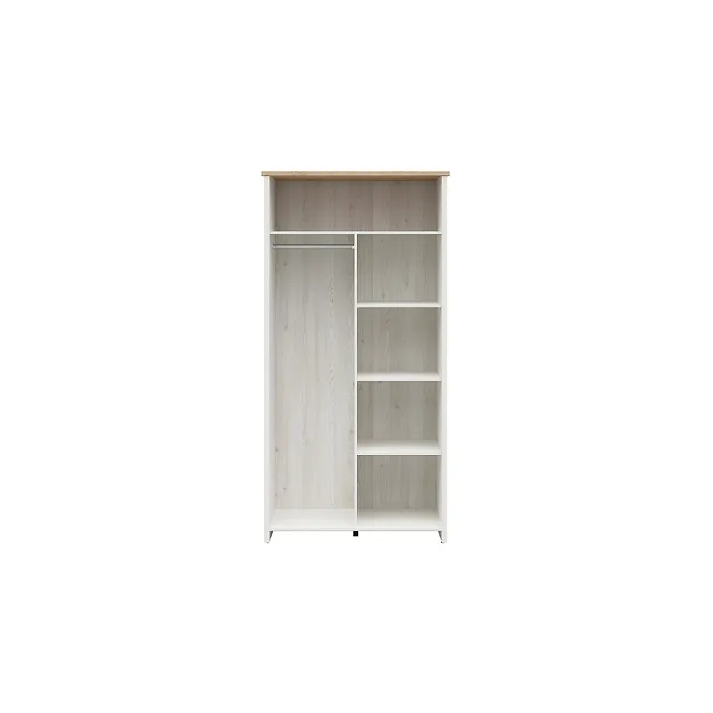 Szafa Loksa SZF2D Black Red White