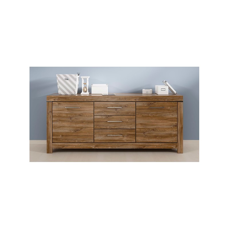 Komoda Gent 2D3S Black Red White