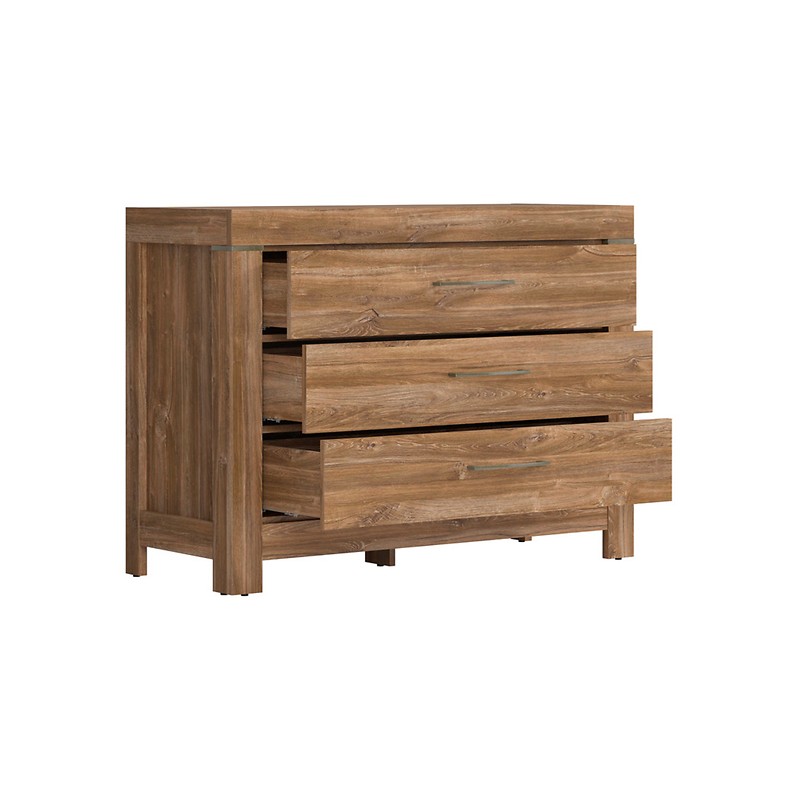 Komoda Gent 3S Black Red White