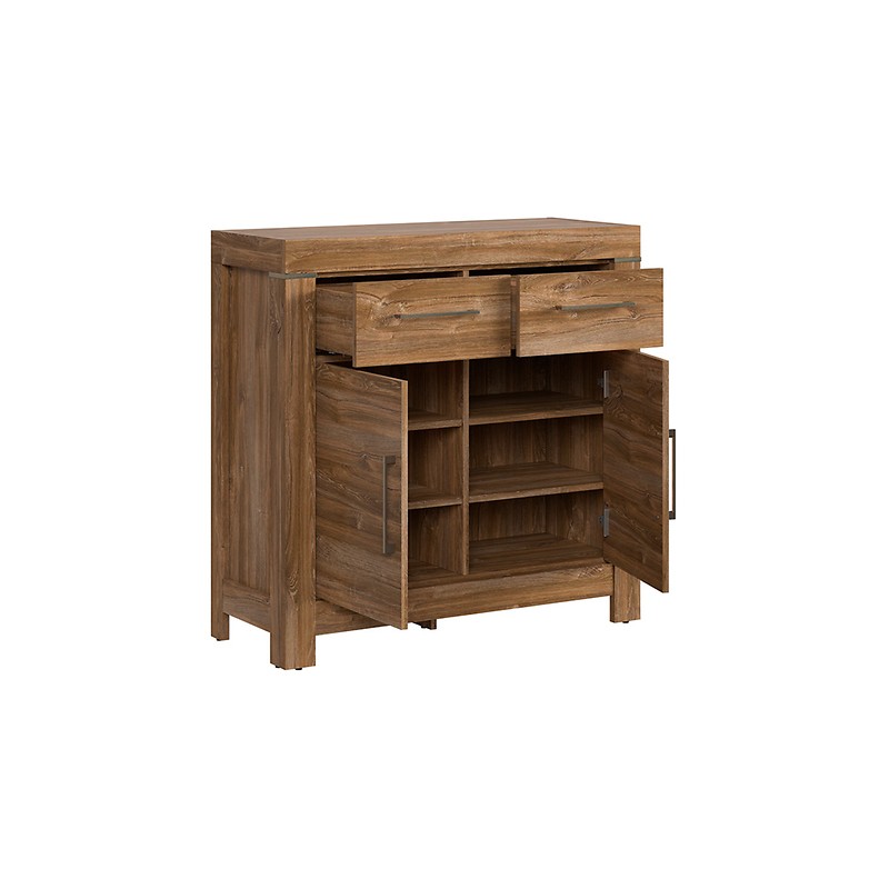 Komoda Gent 2D2S Black Red White