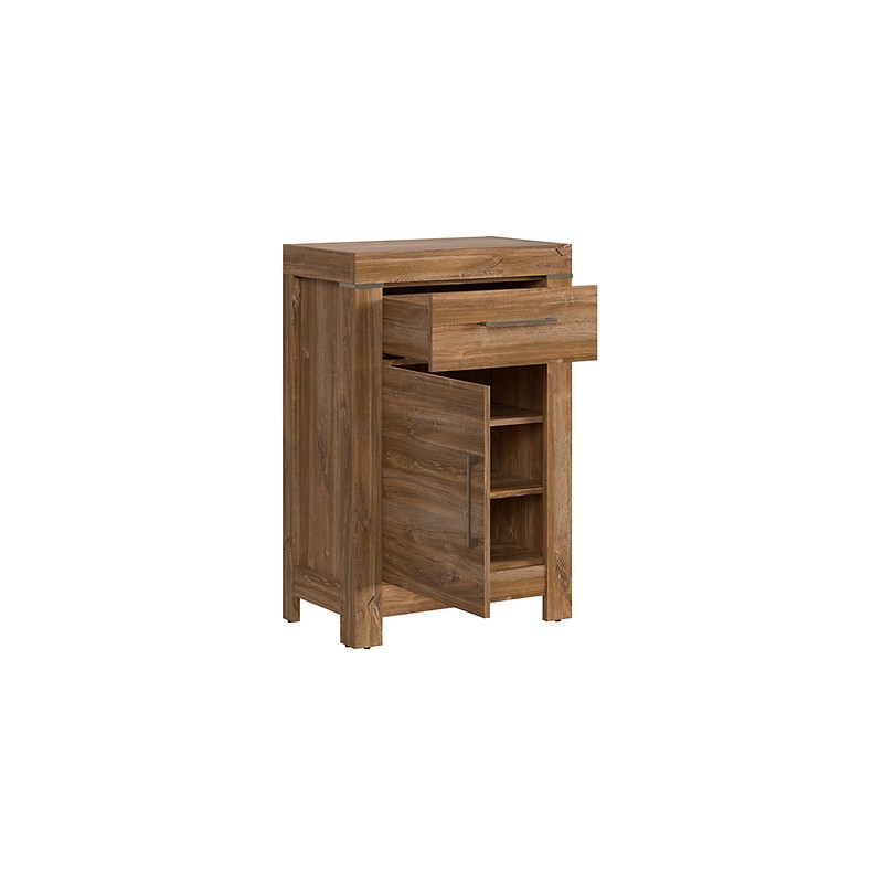 Komoda Gent 1D1S Black Red White