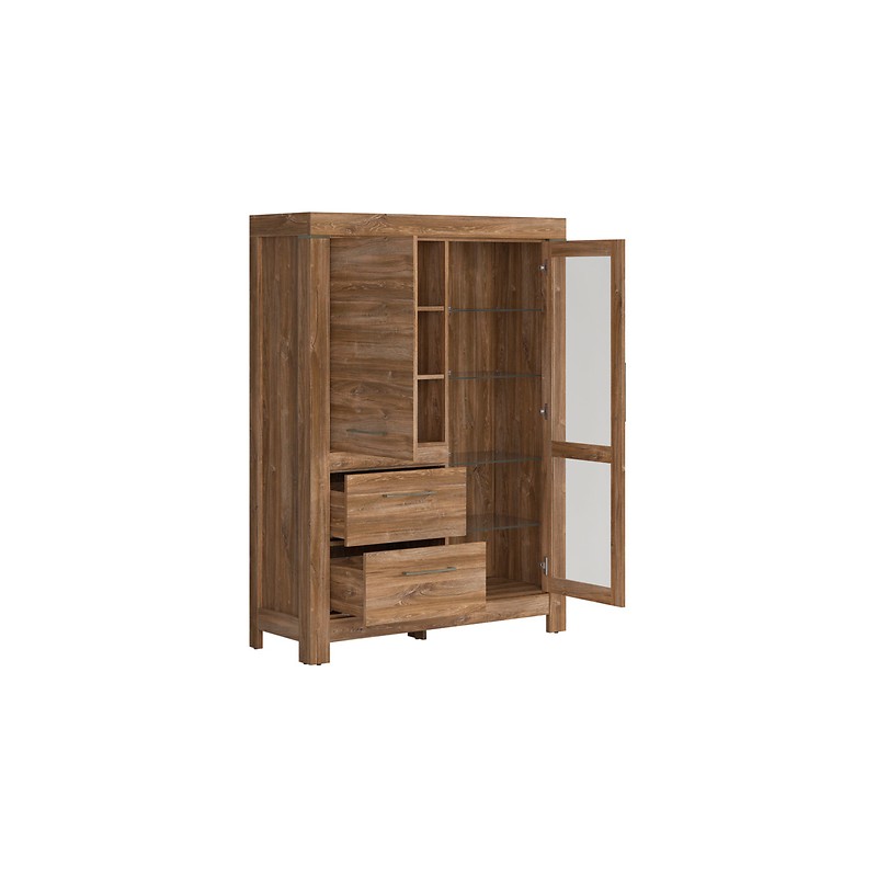 Witryna Gent 1W1D Black Red White