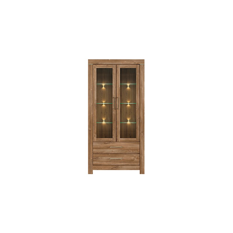 Witryna Gent 2W2S Black Red White