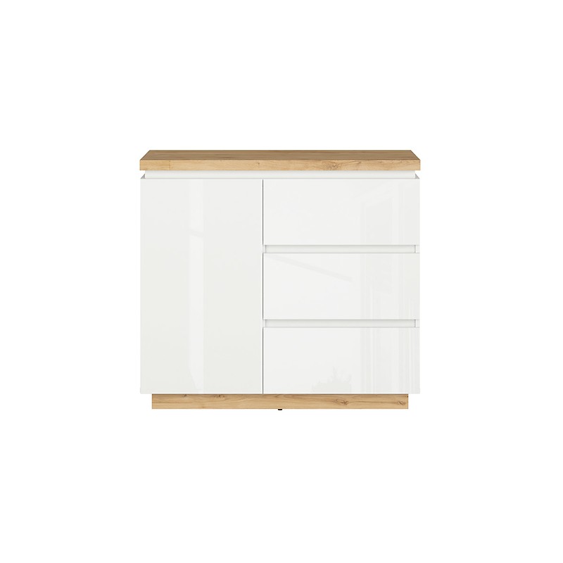 Komoda Erla KOM1D3S Black Red White