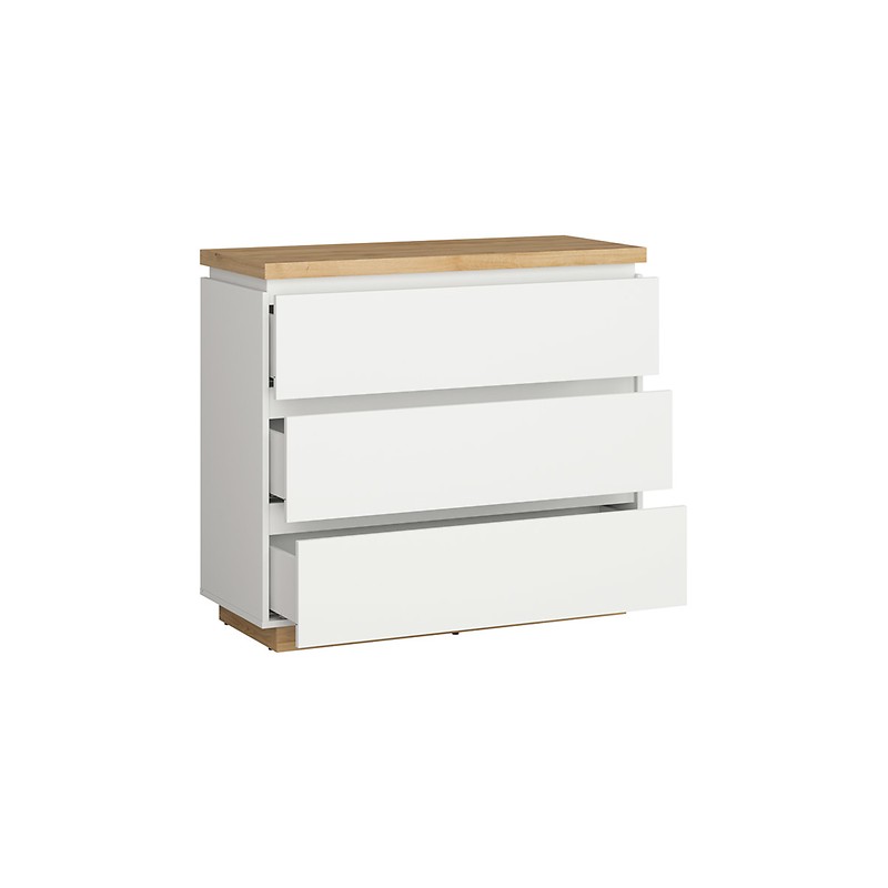 Komoda Erla KOM3S Black Red White