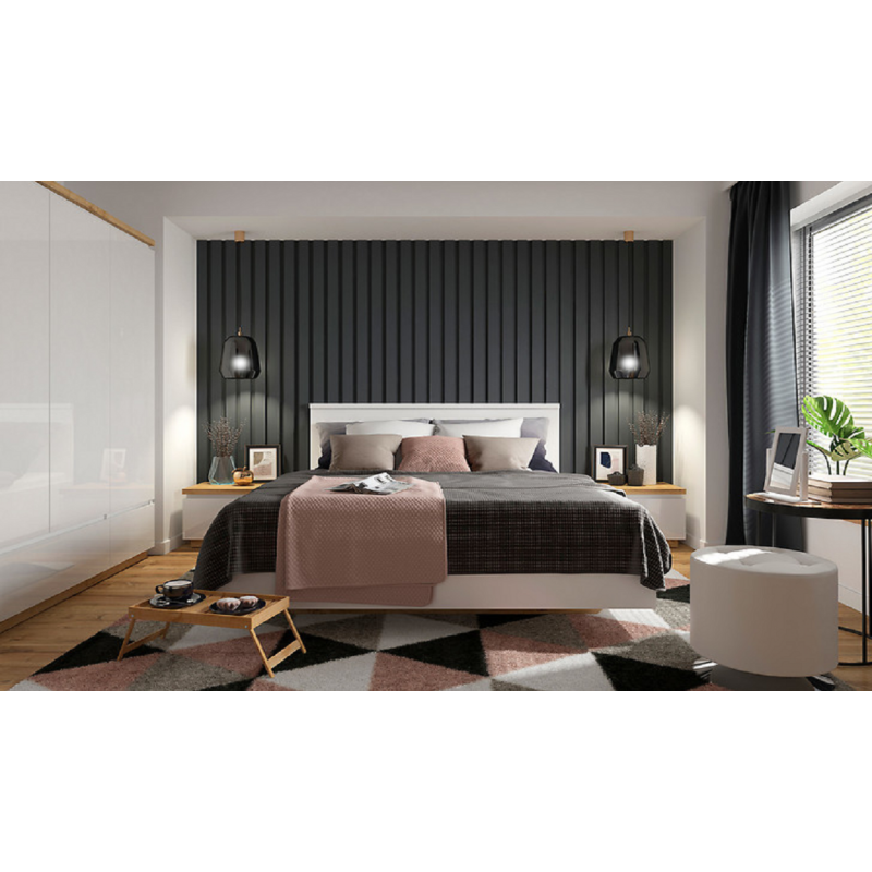 Szafa Erla SZF2D1S Black Red White