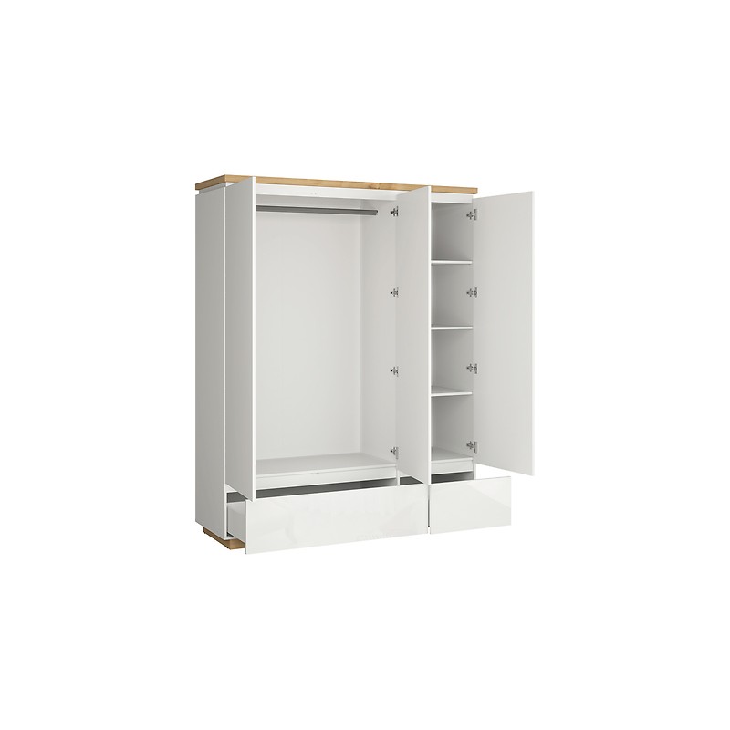 Szafa Erla SZF3D2S Black Red White