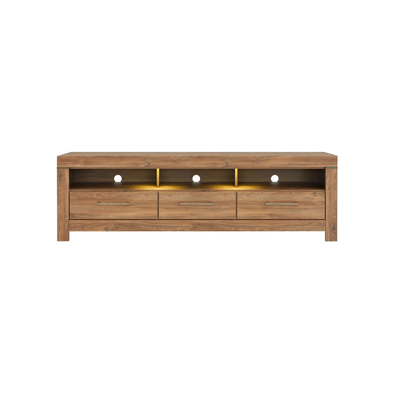 Szafka RTV 3S Gent Black Red White