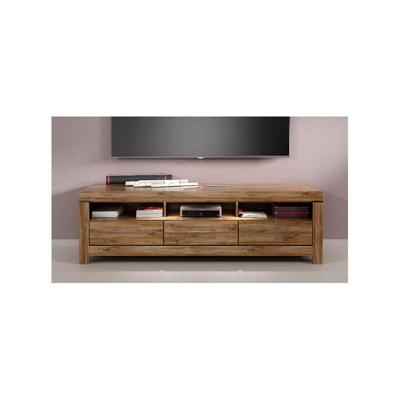 Szafka RTV 3S Gent Black Red White