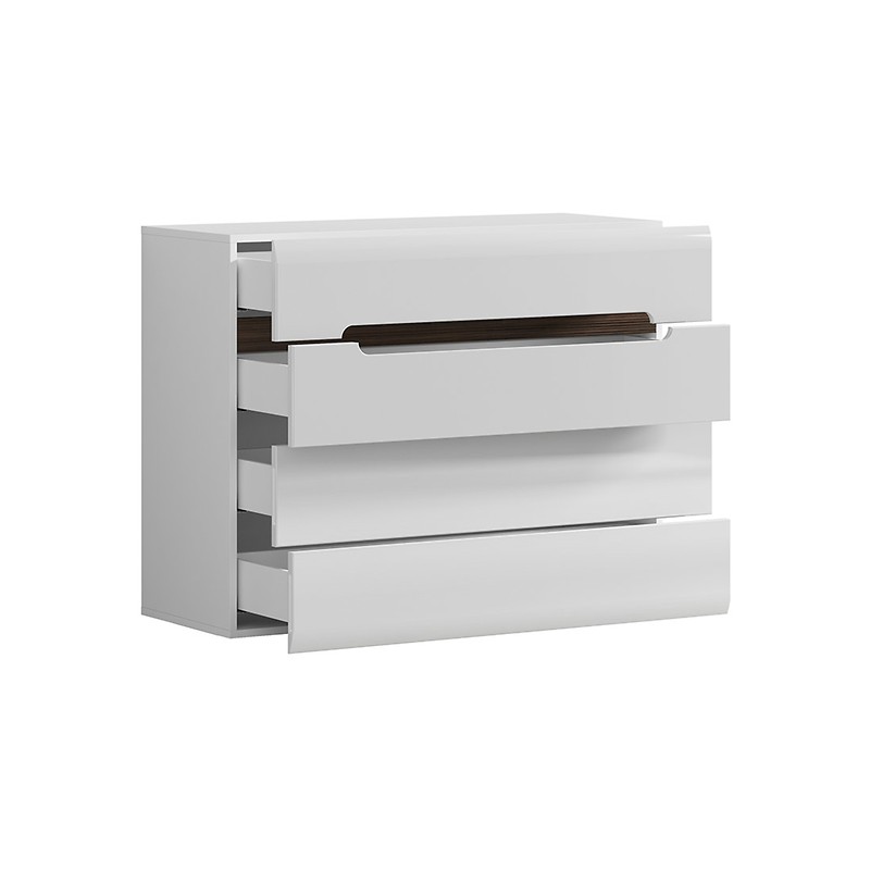 Komoda Azteca Trio 4S Black Red White