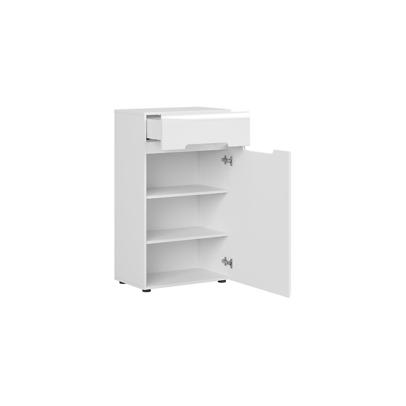 Komoda Azteca Trio 1D1S Black Red White