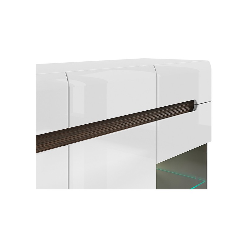 Komoda Azteca Trio 2W1D3S Black Red White