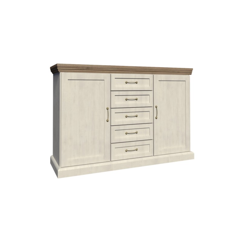 Komoda Royal K2D Gała Meble sosna nordycka / dąb dziki