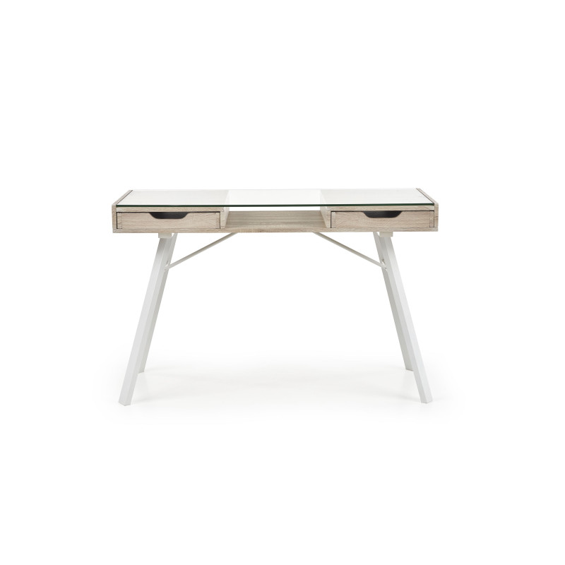 B33 biurko dąb sonoma-biały (1p 1szt)