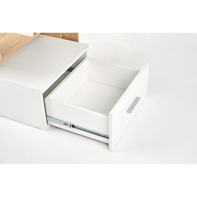 GROSSO biurko dąb złoty / biały (1p 1szt)