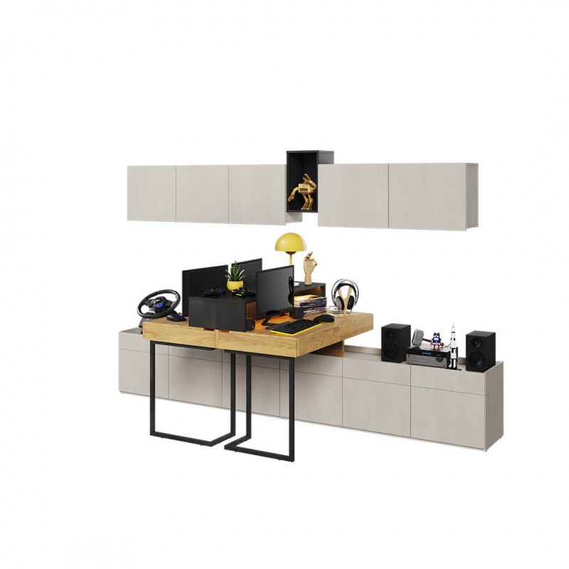 Nowoczesny zestaw do pokoju młodzieżowego Teen Flex SET-04B