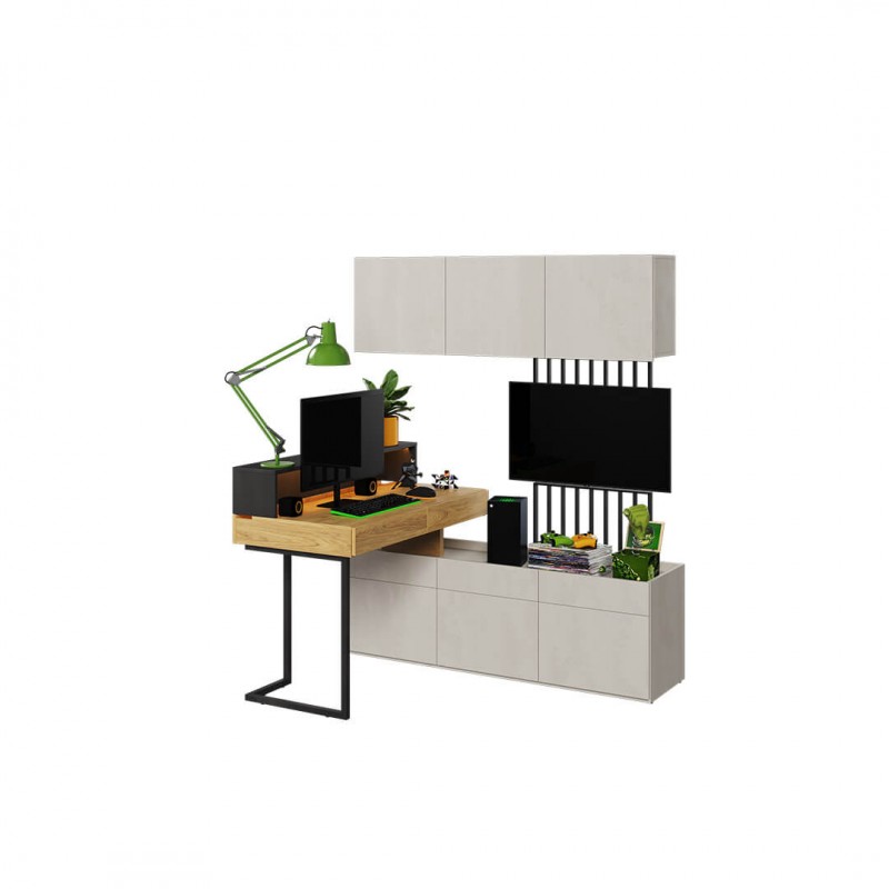 Nowoczesny zestaw do pokoju młodzieżowego Teen Flex SET-07