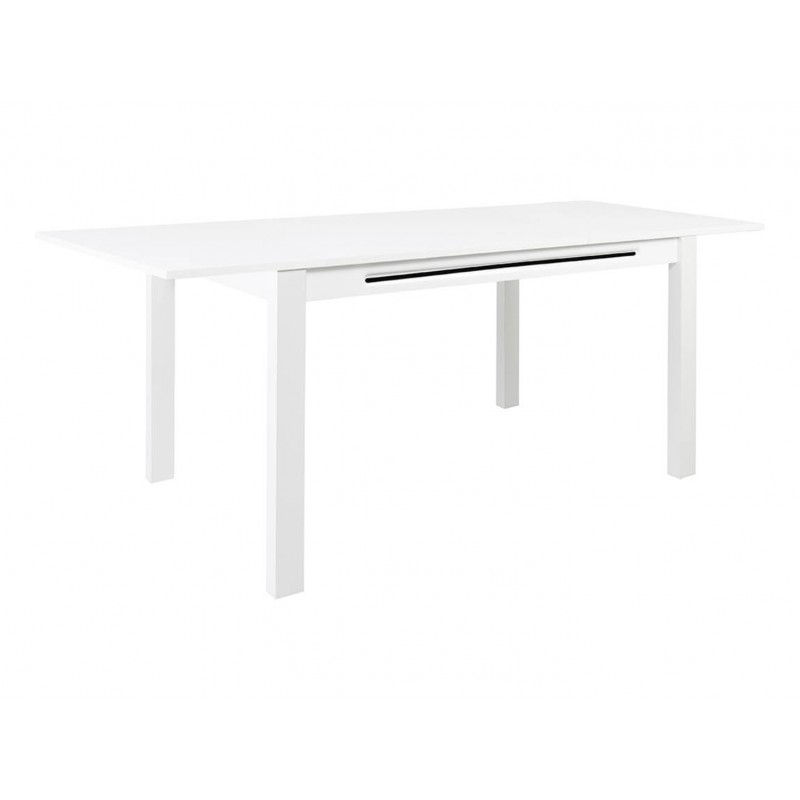 Stół Assen Meble Black Red White biały/biały połysk