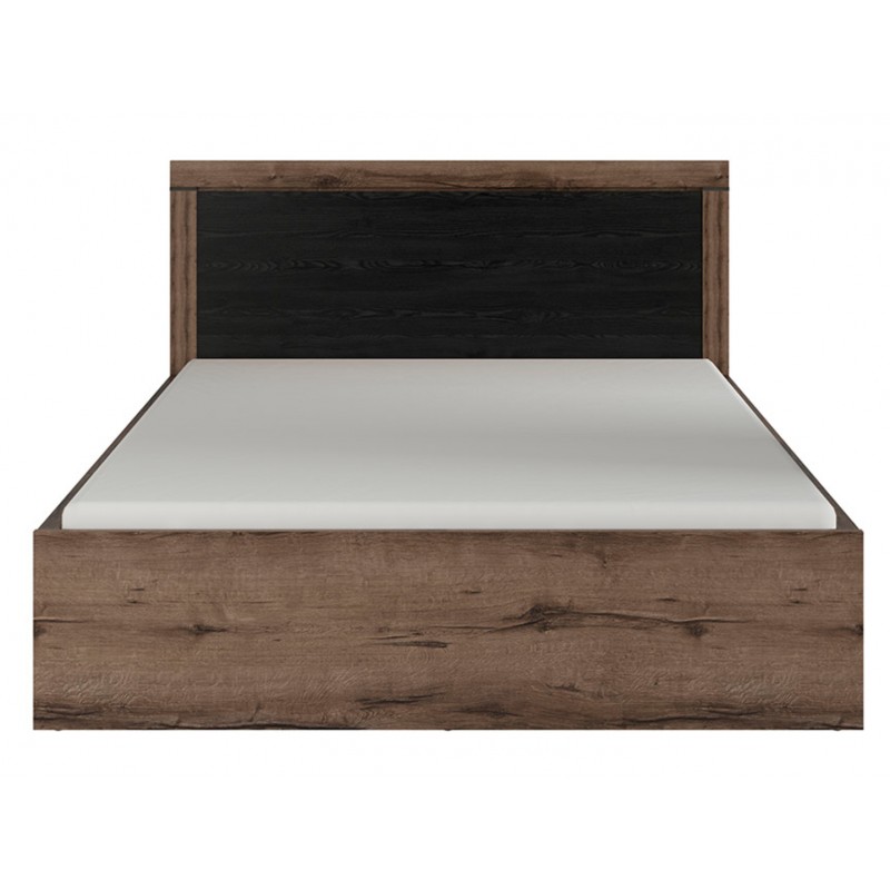 Lóżko z pojemnikiem 160 Balin Meble Black Red White modrzew