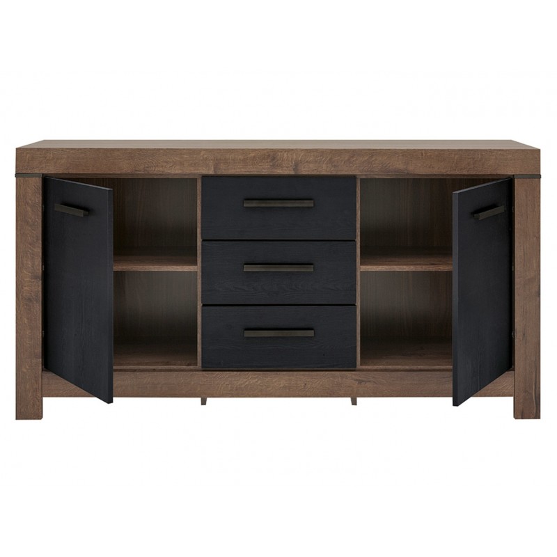 Komoda Balin Meble Black Red White dąb monastery/dąb czarny