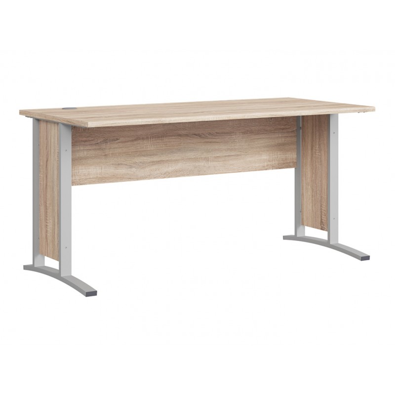 Biurko 150 Brw Office Meble Black Red White dąb sonoma