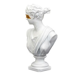 Figurka popiersie Afrodyta biało-złota