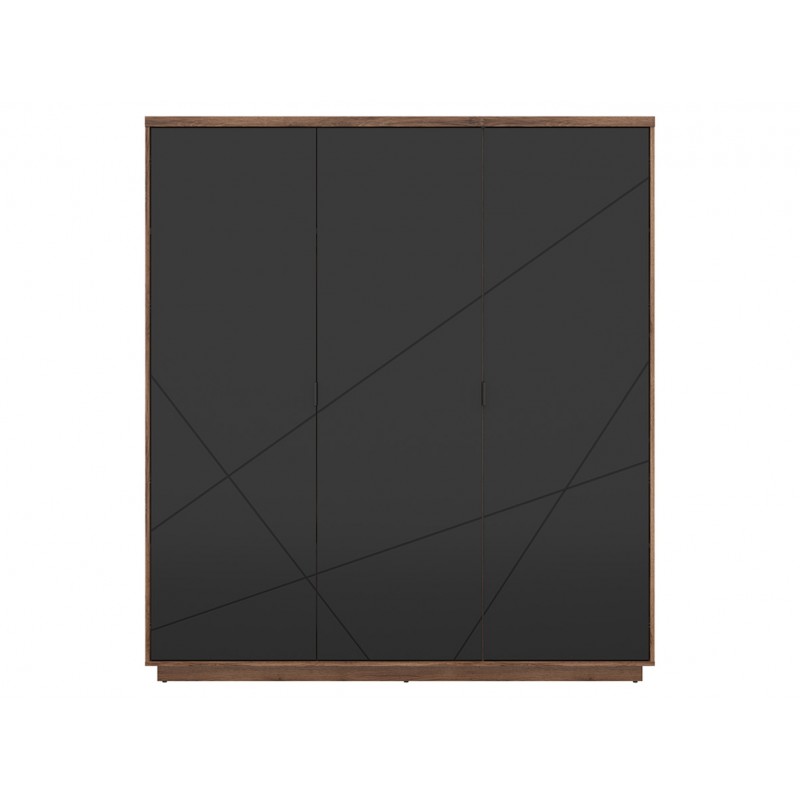 Szafa Forn Meble Black Red White dąb delano ciemny/czarny mat