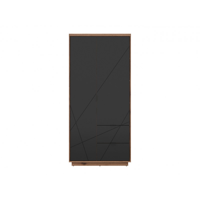 Szafa Forn Meble Black Red White dąb delano ciemny/czarny mat