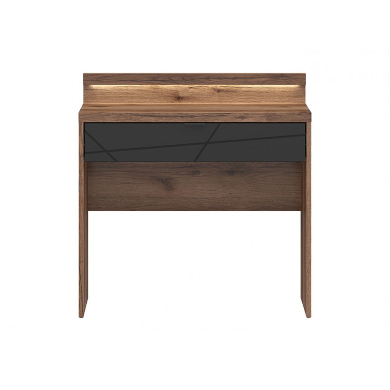 Toaletka z oświetleniem Forn Meble Black Red White dąb delano