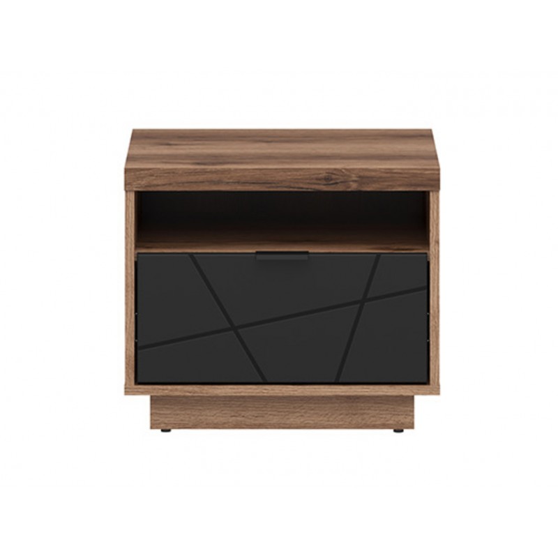 Szafka nocna Forn Meble Black Red White dąb delano